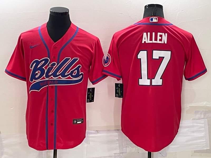 Nike Bills 17 Josh Allen Red Baseball Jersey,We sell and wholesale Nike Bills 17 Josh Allen Red Baseball Jersey on line form chian!